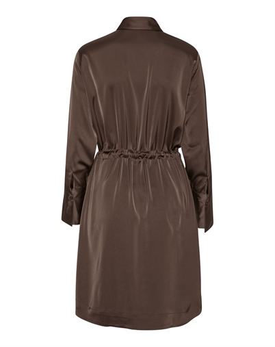 NAKITA DRESS - SEMI RICH BROWN